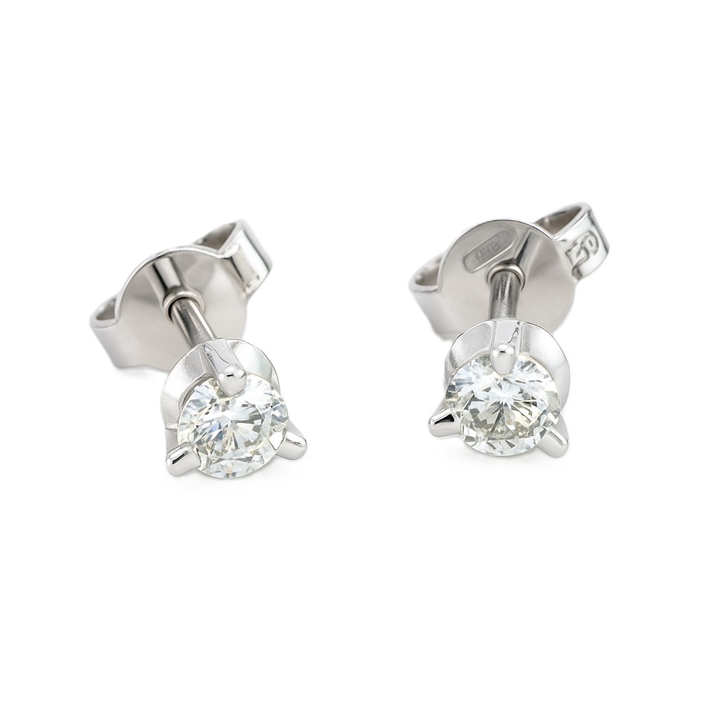 O25 3831 0,36 ct. Ohrstecker Neapel 3 Krappen Ohrringe klein