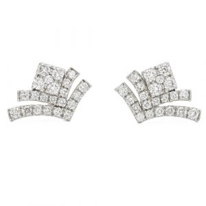 Ohrstecker 2020OP11_11 0,431 ct. Flügel Schneeflocke