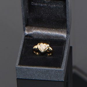 Ring Gelbgold Princess Diamanten Herz