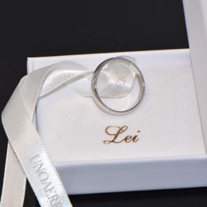 Trauring Ehering Weissgold klassisch Toskana