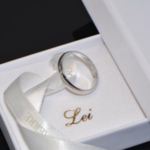 Trauring Ehering Weissgold klassisch Toskana