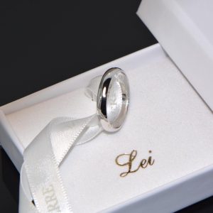 Trauring Ehering Weissgold klassisch Toskana