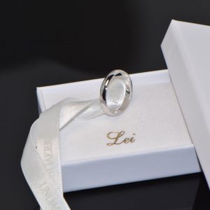 Trauring Ehering Weissgold klassisch Toskana