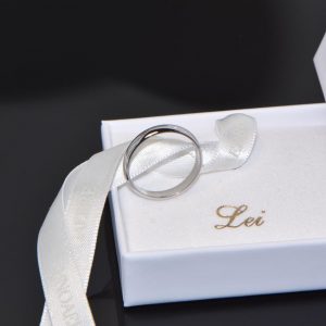 Trauring Ehering Weissgold klassisch Toskana