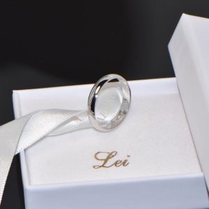 Trauring Ehering Weissgold klassisch Toskana