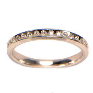0,34 ct Venere Slim UNOAERRE Weissgold Memory Ring