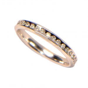 0,34 ct Venere Slim UNOAERRE Weissgold Memory Ring
