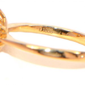 Diamantring 1 ct Karat Gelbgold 18K Blüte