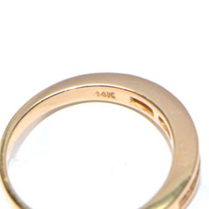 Diamantring 14K Gelbgold R10 Memory Princess