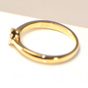 Diamantring Gelbgold Illusion