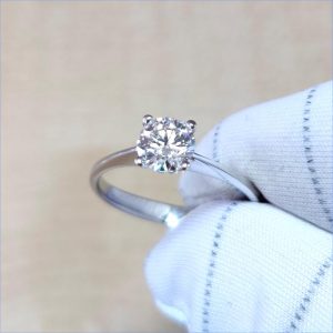 Diamantring Verlobungsring Weissgold 0,50 ct. Halbkaräter