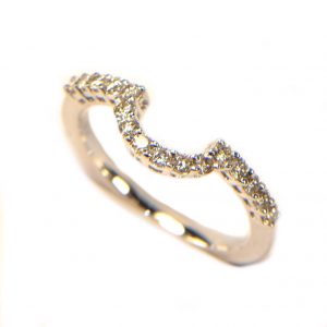 Diamantring Vorsteckring Weissgold