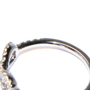 Diamantring Weissgold Schleife