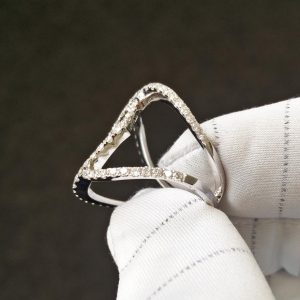 Diamantring Weissgold modern fast 2 Karat