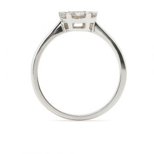 Illusion 0,63 ct. mittel Weissgold 18K Diamantring kaufen