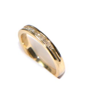 R07 Memory Ring Gelbgold Diamantring