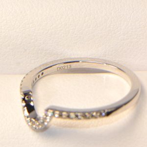Vorsteckring Weissgold Diamantring