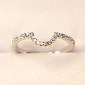 Vorsteckring Weissgold Diamantring