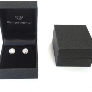 Diamant Ohrstecker Etui Schmuckschachtel Muster