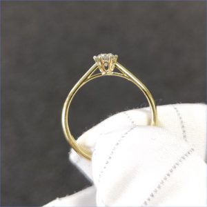 Diamantring Gelbgold 6 Krappen