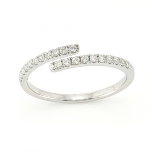 Memory Ring offen Weissgold 18K