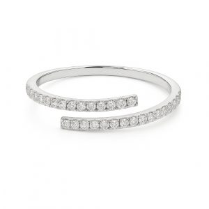 Memory Ring offen Weissgold 18K