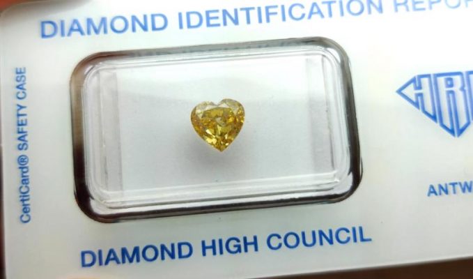 Diamant Herz Gelb keine Anlage Diamanten