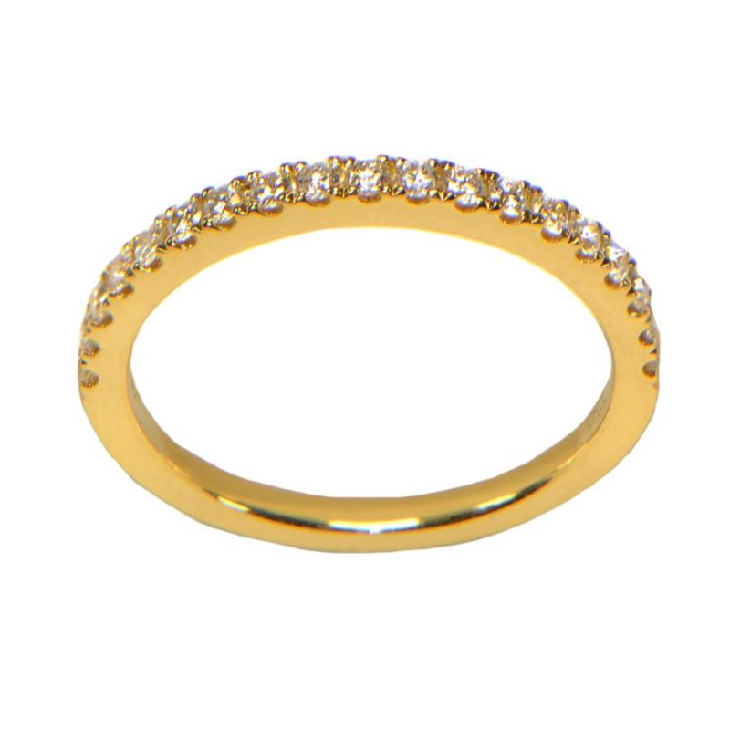Diamantring Memory Gelbgold Memoire 0,34 ct.