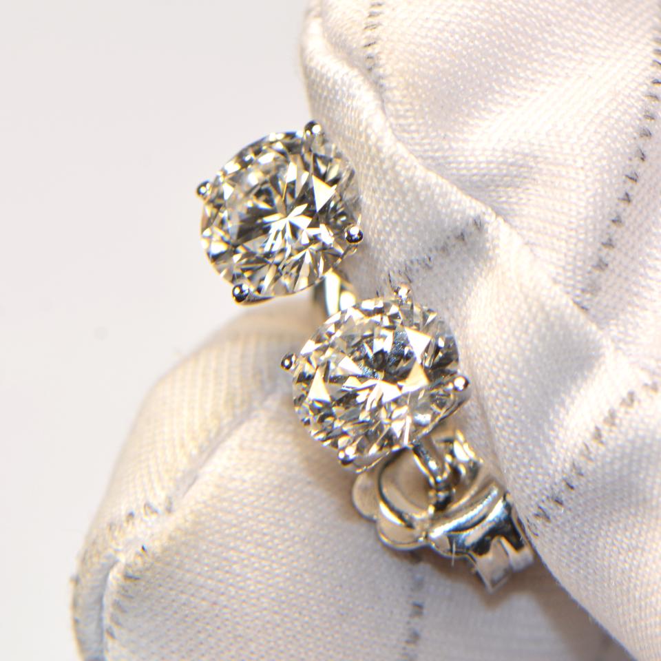 Diamant Ohrstecker filigran 4 Krappen Weissgold_web