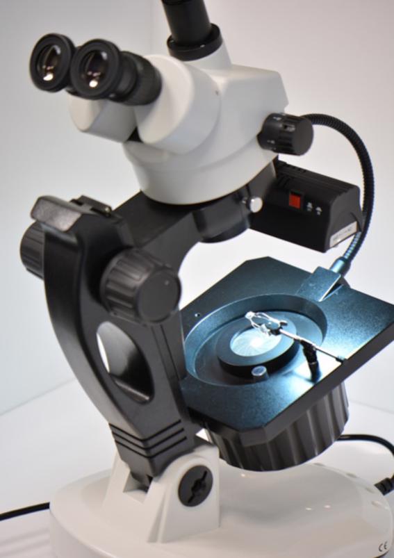 Einblick Büro Diamant Agentur Diamanten prüfen