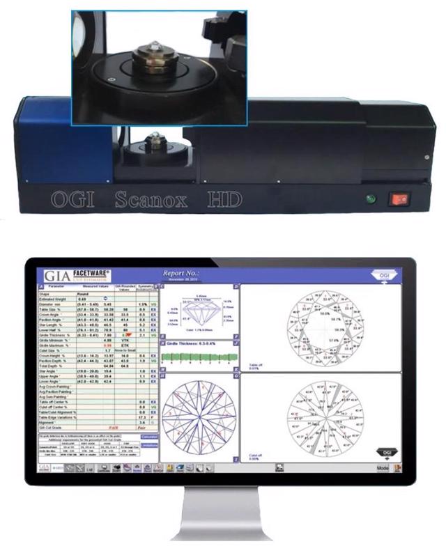 Ogi scanner Optisch Diamant Maße
