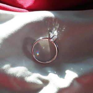 Verlobungsring 6 Krappen Weissgold