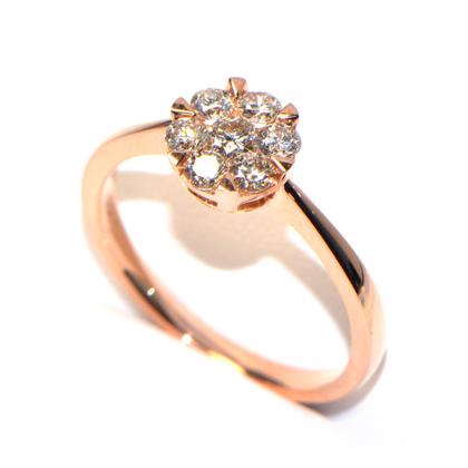 lllusion Ring Rosegold Diamantring