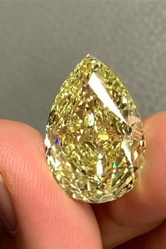 Tropfen Diamant Gelb fancy yellow