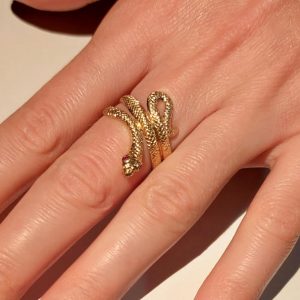 Ring Schlange Gelbgold 585 14 Karat