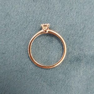Diamantring 0,47 ct. Gelbgold 750 Solitär 4 Krappen
