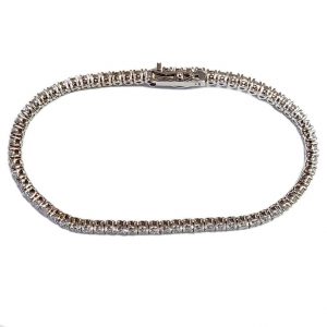 Tennis Diamant Armband über 4 ct. synthetische Diamanten oder natürliche Diamanten