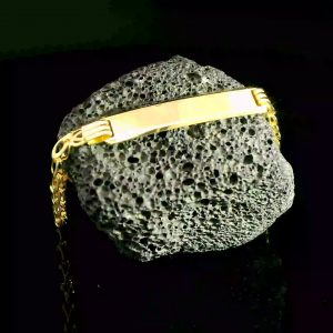 Goldarmband Gravur "Schild" UNOAERRE Gelbgold 18K