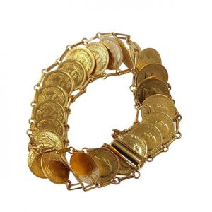 Armband Münzen 22k 916 Türkisch Arabisch Dubai Indisch Gelbgold Münzarmband