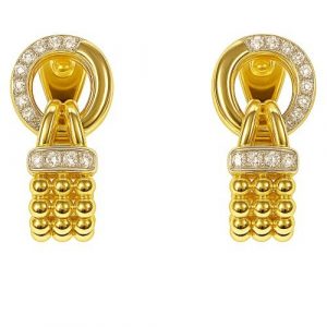 Clips Ohrringe Gelbgold Set3