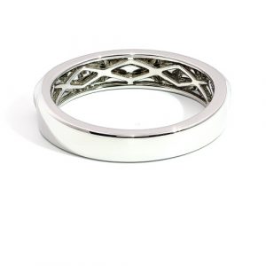 Diamantring Pyramide 0,05 ct. Weissgold 18K