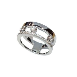 Diamantring schwebend beweglich Brillanten 0,40 ct web