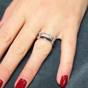 Diamantring schwebend beweglich Brillanten 0,40 ct web