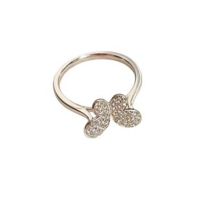 Diamantring Schmetterling Weissgold 750 18K Brillanten