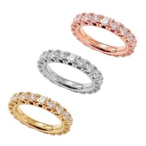 Memoire Ring Diamant 3 Farben 3 ct