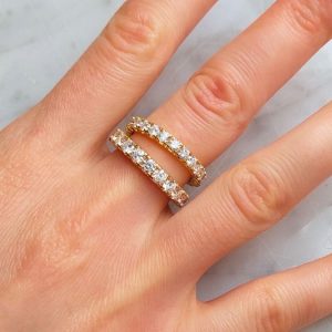 Unendlichkeit Diamantring 3 ct. 2 Karat