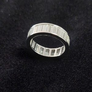 3 ct Baguette Diamantring Memory Memoire Eternity