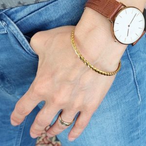 Goldarmreif 22k Gelbgold 916 elegant