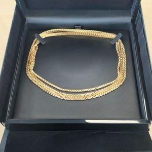 Kette Collier 3 lagig 18K Gelbgold