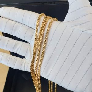 Kette Collier 3 lagig 18K Gelbgold